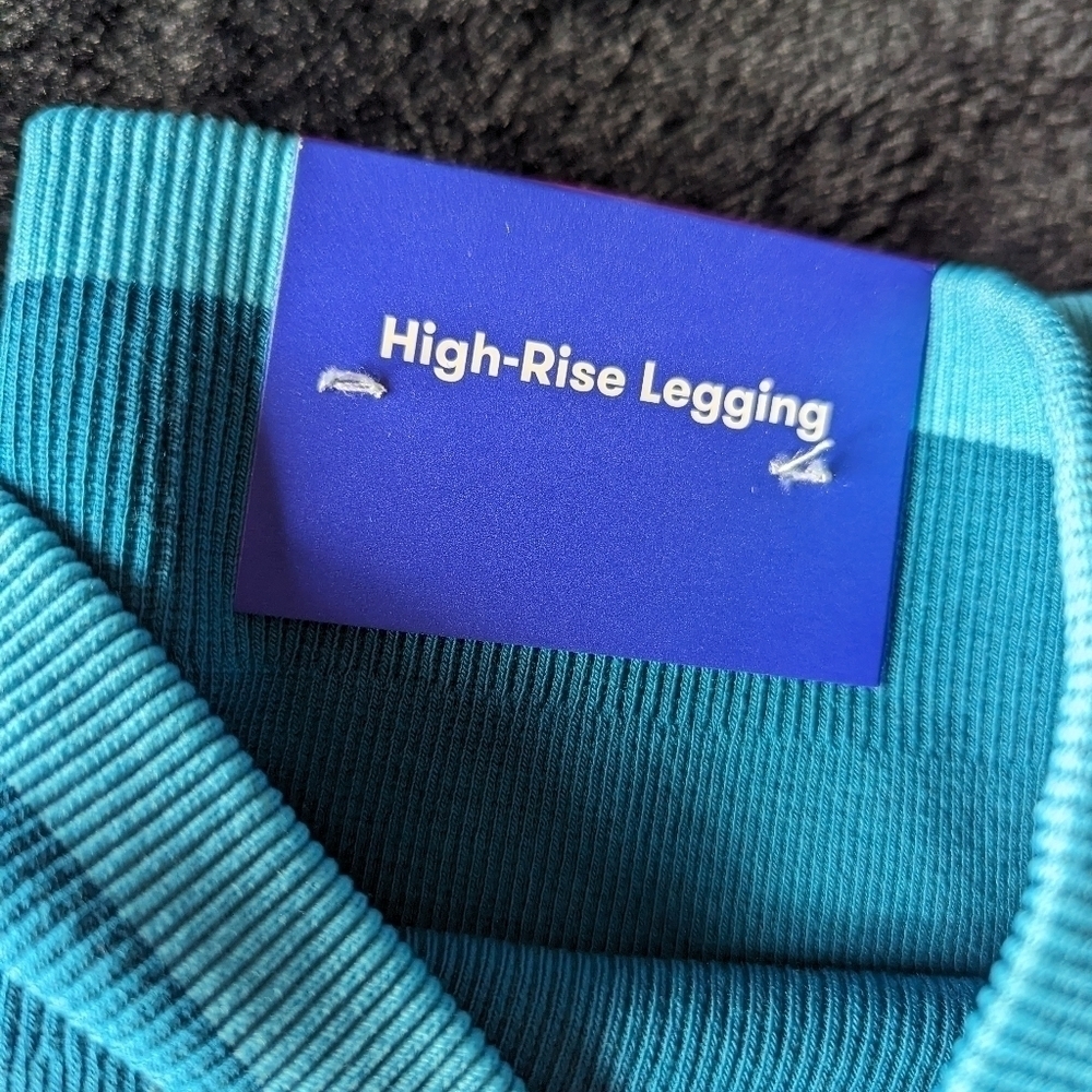 NWT Joy Lab Blue Teal High Rise 7/8 Legging XS - Picture 2 of 6